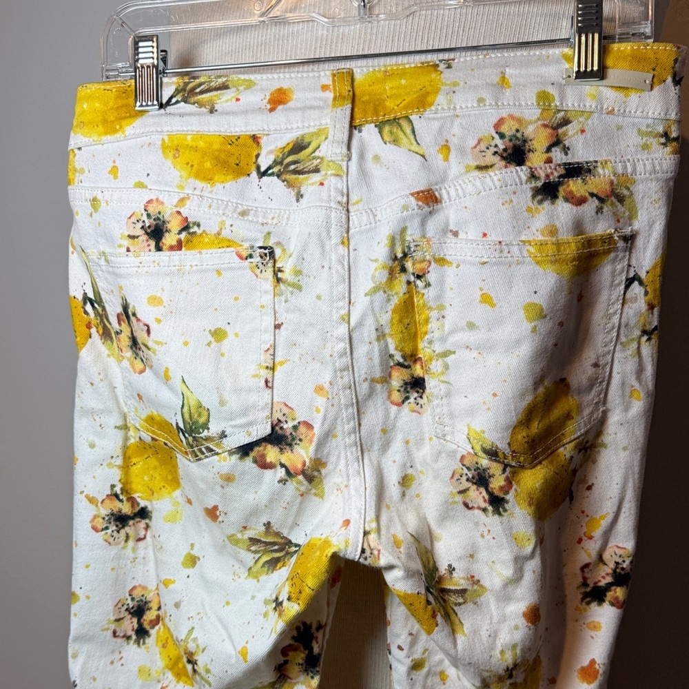Pilcro and the Letterpress by Anthropologie watercolor lemon jeans - Picture 6 of 7
